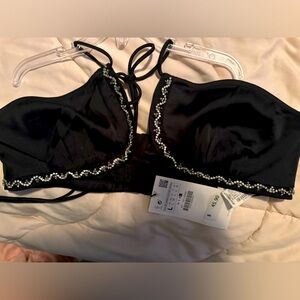 Zara satin bandeau top